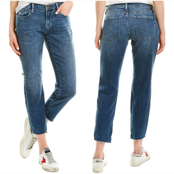 FRAME Le Garcon Boyfriend Jeans In Scorpion Wash - Picture 2 of 12